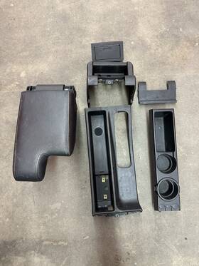 Bmw 51168162138 1994-1999 E36 3-series Coupe Sedan Front Armrest Center Console Black Oem