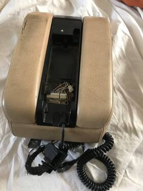 Bmw 51168215939 E38 740il Center Console Sliding Arm Rest Brown/beige Oem