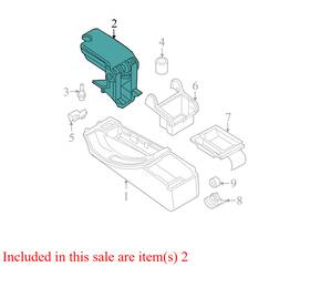 Bmw 51168248546 2003 325i Console Armrest