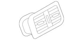 64-22-6-828-272 Bmw Genuine Air Vent Grille