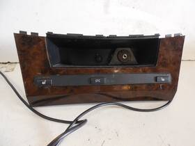 Bmw 6951019 2004-07 E60 530i Center Console Storage Dash Wood Grain Bezel Heated Switch