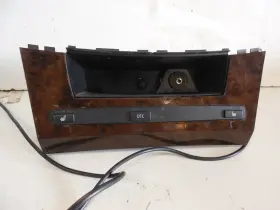 6951019 Bmw 2004-07 E60 530i Center Console Storage Dash Wood Grain Bezel Heated Switch