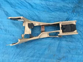 8159687 Bmw 530i E39 Tan Brown Center Console Plastic Trim Cover Panel Shift Brake Oem