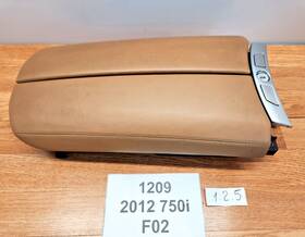 Bmw 9173165 10-15 Oem F01 F02 Center Console Storage Compartment Armrest Leather Brown