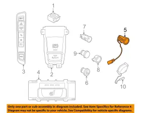 61349302236 Bmw Oem 16-18 X5 Center Console-socket