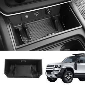 Bomely 767065344066 Center Console Organizer Tray Storage Box Compatible With Land Rover Defender 20