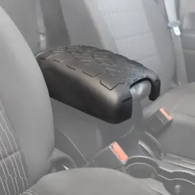 Ap-jk2-blk Boomerang Tire Tread Armpad For Jeep Wrangler Jk 2011-2017 -center Console Armrest Cover