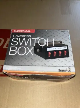 6391104 Buyers Products Company 4 Function Backlit Pre-wired Switch Box New Open
