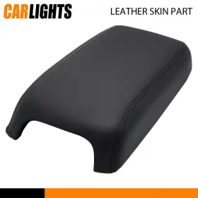 C-02itg3710abk Carlights Fit For 2011-2022 Dodge Charger Leather Center Console Lid Armrest Cover Black