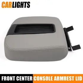 C-02itg4511alg Carlights Fit For Cadillac Chevy Gmc Truck 07-14 Center Console Armrest Lid Light Gray New