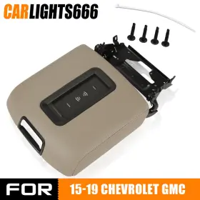 C-02itn4501abr Carlights Center Console Armrest Lid With Wireless Charger Fit For 15-19 Chevrolet Gmc 4door