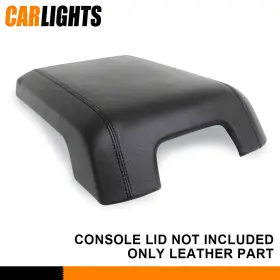 C-02scb1202abk Carlights Fit For 2011-2016 Ford F-250 Super Duty Real Leather Console Lid Armrest Cover