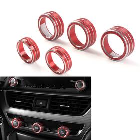 Cbdtimes 550746262977 Control Switch Knob Ring Cover Trim For Honda Accord 10th Generation 2018-22 Red