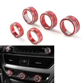 Cbdtimes 550746262977 Control Switch Knob Ring Cover Trim For Honda Accord 10th Generation 2018-22 Red
