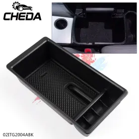 Gpl12685 Cheda Fit For 2005-15 Toyota Tacoma Center Console Organizer Armrest Storage Box Tray