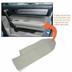 Gpl33906 Cheda 1 Pair Gray Leather Front Door Panels Armrest Cover For Honda Cr-v Crv 2007-2012