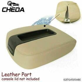 Cheda Gpl9468 Leather Armrest Center Console Lid Cover Fit For Chevy Tahoe Suburban Gmc- Beige