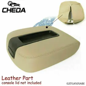 Gpl9468 Cheda Leather Armrest Center Console Lid Cover Fit For Chevy Tahoe Suburban Gmc- Beige