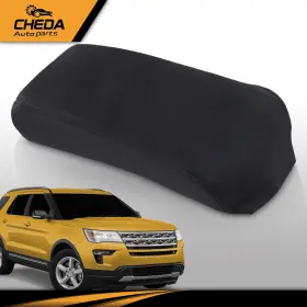 Gpl95616 Cheda Fit For 2011-2018 Ford Explorer Leather Console Lid Armrest Cover Black