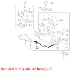 Chevrolet 20908436 2008-2012 Malibu Console Wiring Harness Used Oem