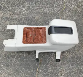 241-2058 Chevrolet 07-14 Gm Suv Dmg Woodgrain Grey Leather Center Console Armrest Lid Assembly Oe