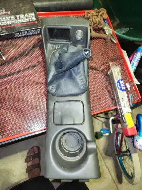Ht10297905 Chevrolet 1997-1999 Camaro/firebird Graphite Gray Manual 6 Speed Shifter Console Plate