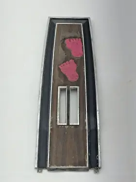 2589849 Chrysler 1968-1970 Mopar B Body Shifter Plate Woodgrain Automatic Auto Shift Charger