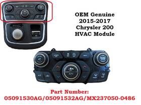 Chrysler Mx237050 0486 05091532ag Oem 200 Temperature Hvac Heater Ac Volume Controls Panel