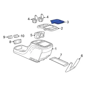 6eg66ml8ae Chrysler Oe For Pacifica 2017-2020 Console Compartment