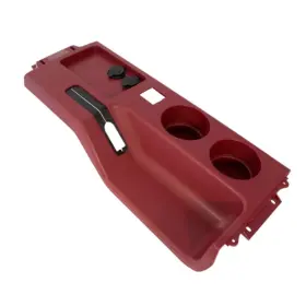 E8zz-6104490-rh Cj Classics Cup Holder Console Top Panel Scarlet Red With Power Mirrors Mustang 1987-1993