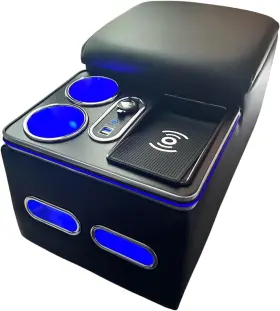 Fsx-001 Colofree Center Console Armrest Organizer With Wireless Charging Phone Holder And Black