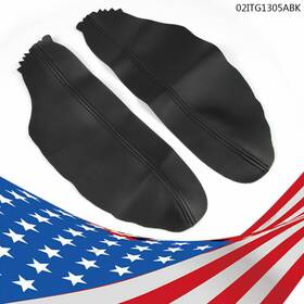 Crossdesign Big20260307-80 Fit For 2008-2012 Honda Accord Black Us Leather Front Door Panels Armrest Cover