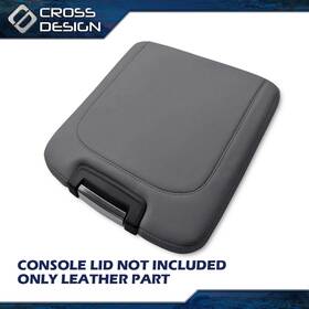 Crossdesign Big20260312-38 Fits 2013-2018 Dodge Ram Leather Center Console Lid Armrest Jump Seat Cover