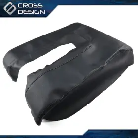 Ht-02itg2007pbk Crossdesign Center Console Lid Armrest Cover Leather Synthetic Fit For Toyota Tundra 14-19
