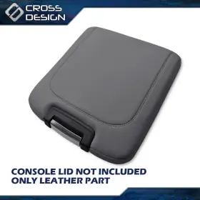 Ht-02scb3724agy Crossdesign Fit For 2013-2018 Dodge Ram Leather Center Console Lid Armrest Jump Seat Cover