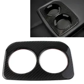 Dictorcoltd 550732496782 Carbonfiber Rear Water Cup Panel Cover Trim For Subaru Forester 2013-2018 17