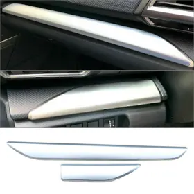 Dictorcoltd 550748573996 Dashboard Middle Console Stripe Trim For Subaru Forester 2019 2024 Matt Silver