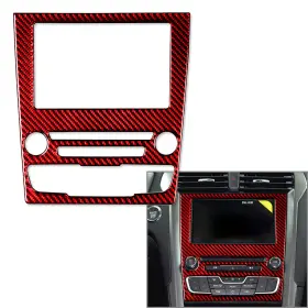 Dictorcoltd 550748599514 Gps Navigation Panel Cover Trim Carbon Fiber Red Fit Fitd Fusion Mondeo 13-19