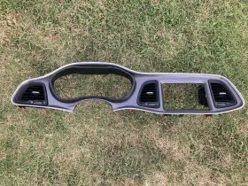 A0002762x9aa Dodge 19-23 Challenger Gray Dashboard Cluster Radio Surround Dash Trim Panel Oem