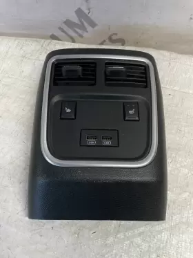 L0199320ae Dodge 15-23 Charger Console Rear Air Vent Trim With Usb Port Seat Heat Switch Oem