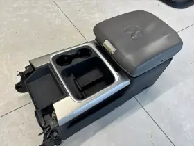 5498 Dodge Ram 2013-2018 1500 3500 Front Floor Center Console Arm Rest Gray Oem