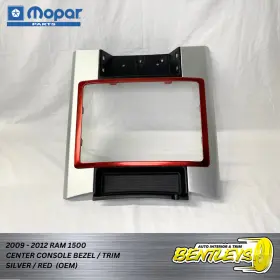 00005906010001 Dodge Ram Mopar 2009 2010 2011 2012 1500 Middle Floor Center Console Bezel Silver Trim