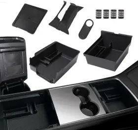 Tsl-562 Dozod 9pcs Center Console Organizer Tray Compatible For 2023-2021 Tesla Model 3