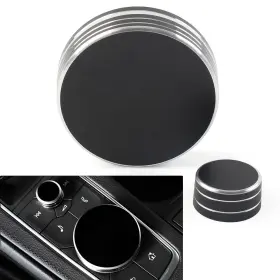 Earthoee 550745915744 Central Control Volume Knob Cover For Cadillac Ct5 Ct6 Xt4 Xt5 Xt6 2019-20 Black
