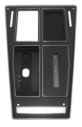 E21934 Ec Products 1975-1976 Corvette Plate Assembly Shift Console Automatic Without Air Conditoining