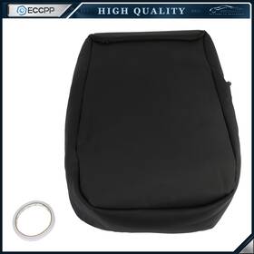 Eccpp E15307401cp For 2007-2014 Chevy Silverado Black Leather Center Console Armrest Lid Cover
