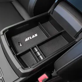 Edbvwatlas-03 Edbetos Center Console Organizer Tray Compatible With Atlas Accessories White