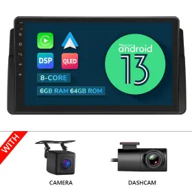 St2crae46a12s6gusenm1 Eonon Cam Dvr 9 Inch Qled Car Stereo For Bmw E46 Gps Android 13 6 64g 8-core Carplay Radio