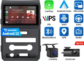 St2crafdf1x6usicm4 Eonon For Ford F150 2009-2012 Android 13.0 2 32g Car Stereo Carplay Radio Wifi Gps Dvr