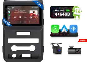 St2crafdf1x7auseum1 Eonon For F-150 09-14 Android 14 4 64 Car Stereo Radio Carplay Touch Screen
